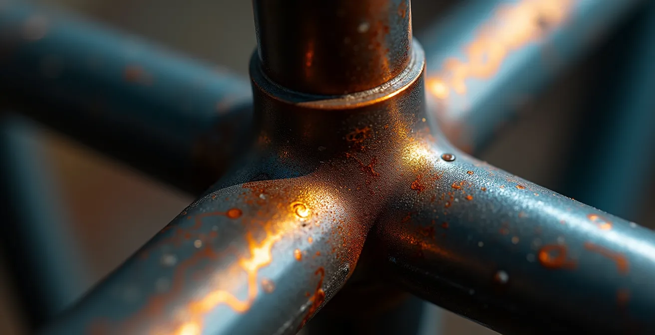 Chaîne de production automatisée de vélos avec bras robotiques et ouvriers qualifiés