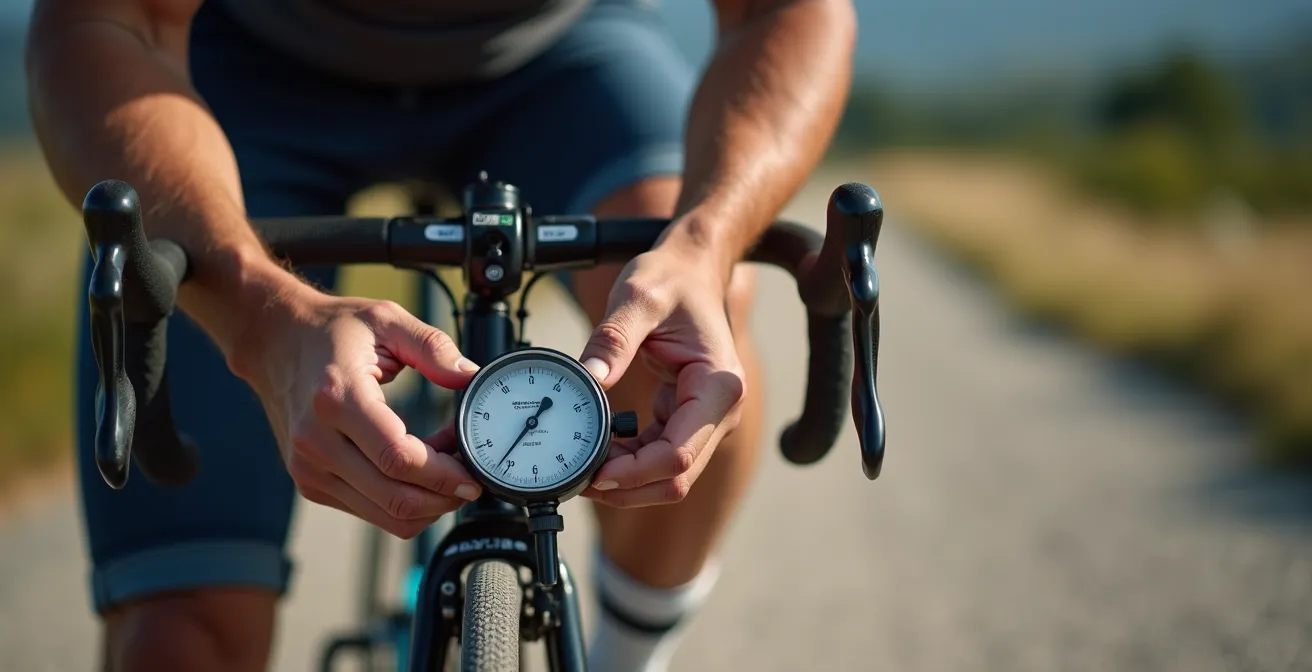 Comparaison visuelle de différentes largeurs de pneus sur route granuleuse
