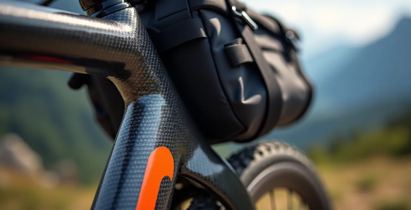 Vélo de cyclotourisme équipé pour la performance en montagne